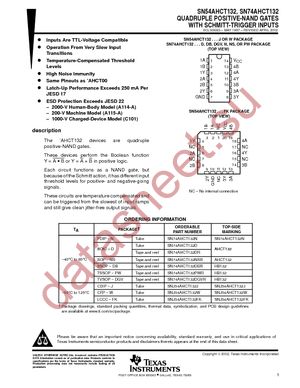 SN74AHCT132PWRG4 datasheet  